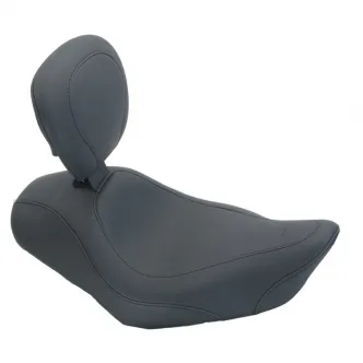 Mustang Tripper Solo Wide Seat 12 Inches With Backrest For Harley Davidson 2004-2020 XL Sportster Models (79812)