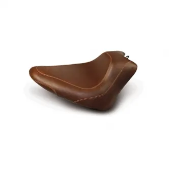 Mustang Tripper Solo Wide, Brown Seat 13 Inches For Harley Davidson 2011-2013 Softail FXS Blackline & 2012-2016 FLS Slim Motorcycles (76764)