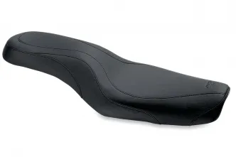 Mustang One Piece Day Tripper Seat With Front Width 12 Inches And Rear Width 7 Inches For Harley Davidson 1996-2003 XL Sportster Models With 2.1G & 3.3G Tanks (76397)