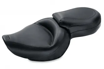 Mustang Wide Touring Seat With Front Width 14.5 Inches And Rear Width 10.5 Inches For Harley Davidson 2004-2020 XL Sportster Models With 2.1G & 3.3G Tanks (76141)