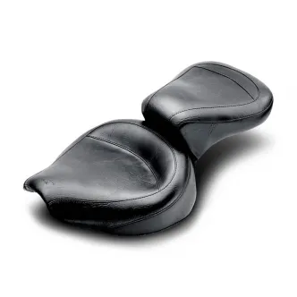 Mustang Vintage Wide Touring Seat With Front Width 16 Inches And Rear Width 12 Inches For Harley Davidson 1958-1984 Big Twin Motorcycles (75734)