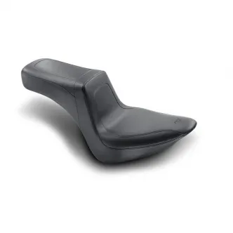 Mustang Custom Squareback Seat With 12 Inch Front Width And 8 Inch Rear Width For Harley Davidson 2006-2017 Softail Motorcycles With 200 Rear Tire (76386)