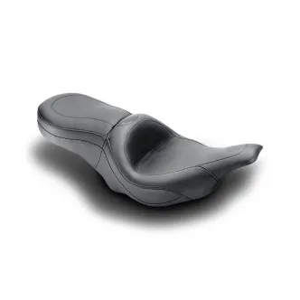 Mustang Sport Touring Seat With 15.5 Inch Front Width And 11 Inch Rear Width For Harley Davidson 1997-2007 FLHT & FLTR Motorcycles (75454)