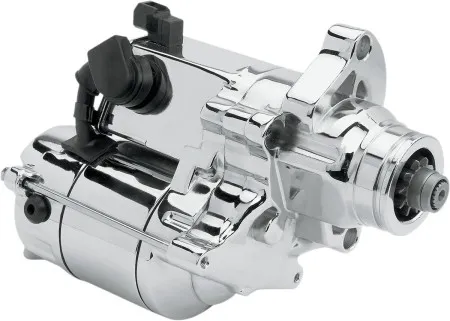 Drag Specialties 1.4KW Starter in Chrome Finish For 2006-2017 Harley Davidson Big Twin Motorcycles (80-1014)