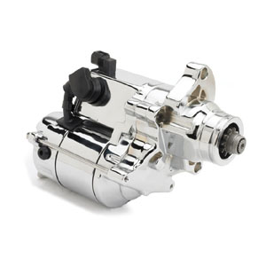 Drag Specialties 1.4KW Starter in Chrome Finish For 2006-2017 Harley Davidson Big Twin Motorcycles (80-1014)