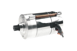Drag Specialties 1.4KW Hitachi Starter In Chrome Finish For Pre-1989 Harley Davidson Big Twin Motorcycles (80-1006)