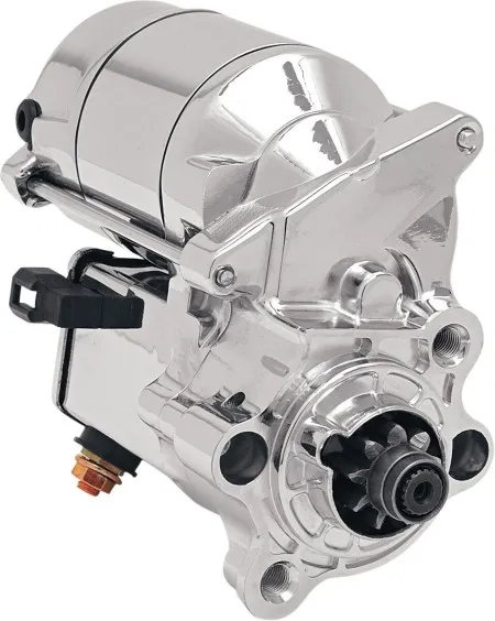 Drag Specialties 1.4KW Starter In Chrome Finish For 1986-2022 Harley Davidson Sportster and XR1200 Motorcycles (80-1010)