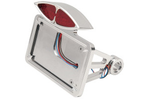 DRAG 0906-6042 Axle Mount Taillight Half-Moon Flat Horizontal