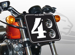 Free Spirits Headlight Mask for Harley Davidson Sportster 8.5 Inch Wide (208922)