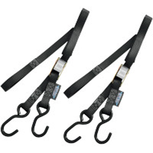 Drag Specialties 1 inch Standard Tie Downs in Black Finish (3920-0180)