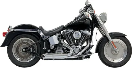 Bassani Pro-Street Turn-Out System In Chrome For Harley Davidson 1986-2017 Softail Models (Except 2009 FXSTSSE) (1S24D)