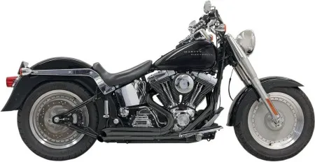 Bassani Pro-Street Turn-Out System In Black For Harley Davidson 1986-2017 Softail Models (Except 2009 FXSTSSE) (1S24DB)