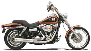 Bassani Road Rage 2 Into 1 Short System In Chrome For Harley Davidson 2006-2017 Dyna Models (Except FLD) (13112J)