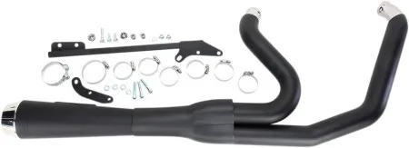 Bassani Road Rage 2 Into 1 Short System In Black For Harley Davidson 2006-2017 Dyna Models (13122J)