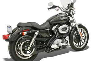 Bassani Radial Sweepers in Black Finish Exhaust For Harley Davidson 2007-2013 Sportster Models (XL4-FF12CLB)