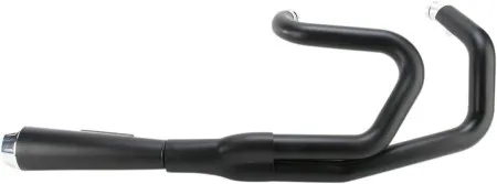 Bassani Road Rage 2 Into 1 System In Black Finish With Short Megaphone With Mid/Forward Controls For Harley Davidson 2004-2013 Sportster Models (14122J)