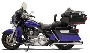 Bassani Road Rage II Mega Power Optional Pseudo Left Side Megaphone Muffler In Chrome For Harley Davidson 2009-2016 Touring (Using Part 1800-1282) (1F49R)