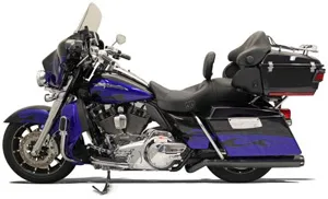 Bassani Road Rage II B1 Power Optional Pseudo Left Side Muffler In Black For Harley Davidson 2009-2016 Touring Models (Using Part 1800-1285) (1F59RB)
