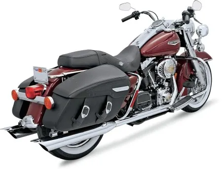 Bassani Bagger True Dual Headpipes In Chrome For Harley Davidson 1995-2015 Touring Models (11315A)
