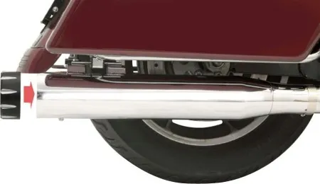Bassani 4 Inch Slip-On Quick Change Series Mufflers In Chrome For Harley Davidson 1995-2016 Touring (Except 2015-2016 FLRT) Models (1F740)