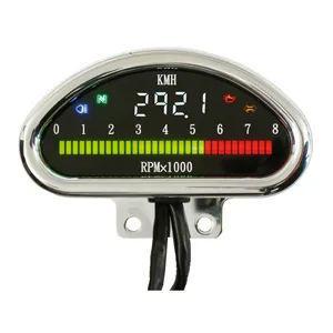 Doss CNC Aluminium Electronic Speedo In Chrome Kmh (07-681)