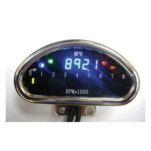 Doss CNC Aluminium Electronic Speedo In Black Mph (Shown In Chrome But Black Version Will Be Supplied) (ARM774005)