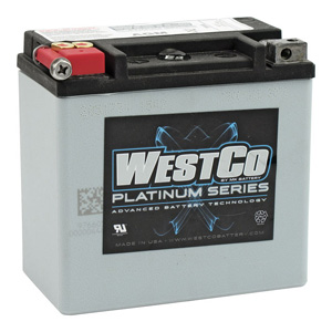 WestCo Sealed AGM Battery For 02-06 All V-Rod, 2007 VSCR, 03-10 Buell XB Models (ARM110855)
