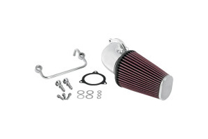 K&N Aircharger Performance Intake Textured Polished For 16-17 Softail, 2017 FXDLS, 08-16 Touring (E-Throttle) (63-1122P)