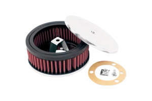K&N Custom Air Cleaner Assembly 40-45mm Mikuni Air Filter, Open Round Style (RC-0920)