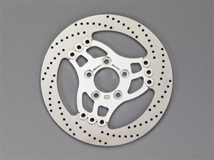 Harrison Billet P6 13 Inch 84 Holes Rotor In Polished, Clear Anodised or Black Finish For Pre 2000 Harley Davidson