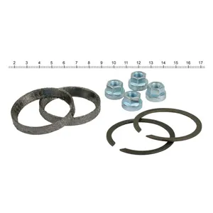 James Exhaust Gasket & Mount Kit (With Stock 91-11 Style Gaskets) With Wire/Graphite Gaskets - With Flange Nuts For 1984-2025 B.T, 1986-2022 XL, 2008-2012 XR1200, 1987-2010 Buell XB Models (65324-83-KWG2)