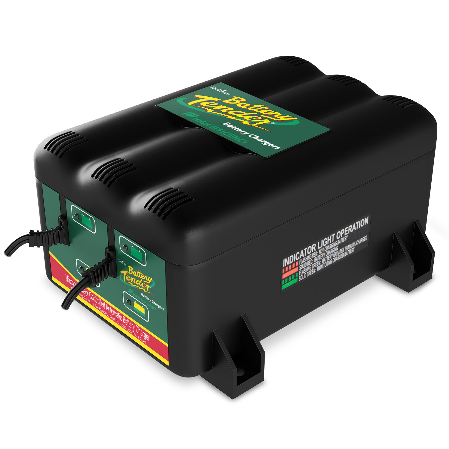 Deltran Battery Tender 2Bank 12V Battery Charger With Eu Wall Plug