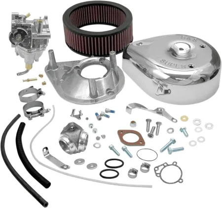 Super E Carburetor For Harley Sportster – S&S Shorty Carb 11-0420 With Intake Manifold