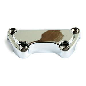 Doss Scalloped Handlebar Top Clamp In Chrome (ARM046009)