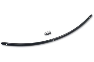 Cycle Vision Black Powder Coated Tech Trim Without Lights For 96-13 FLHT, FLHX & HD FL Trikes (CV4861B)
