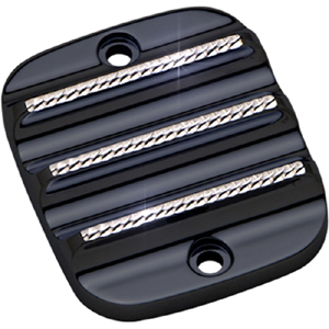 Covingtons Customs Black Diamond Edge Front Master Cylinder Cover For 96-05 Softail, Dyna; 96-04 Touring; 96-03 Xl; 02-05 V-Rod (ARM367359)