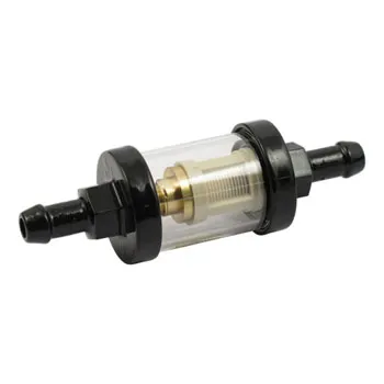 Doss Clear View Fuel Filter In Black For 1/4 Inch Fuel Lines (30-856BK)