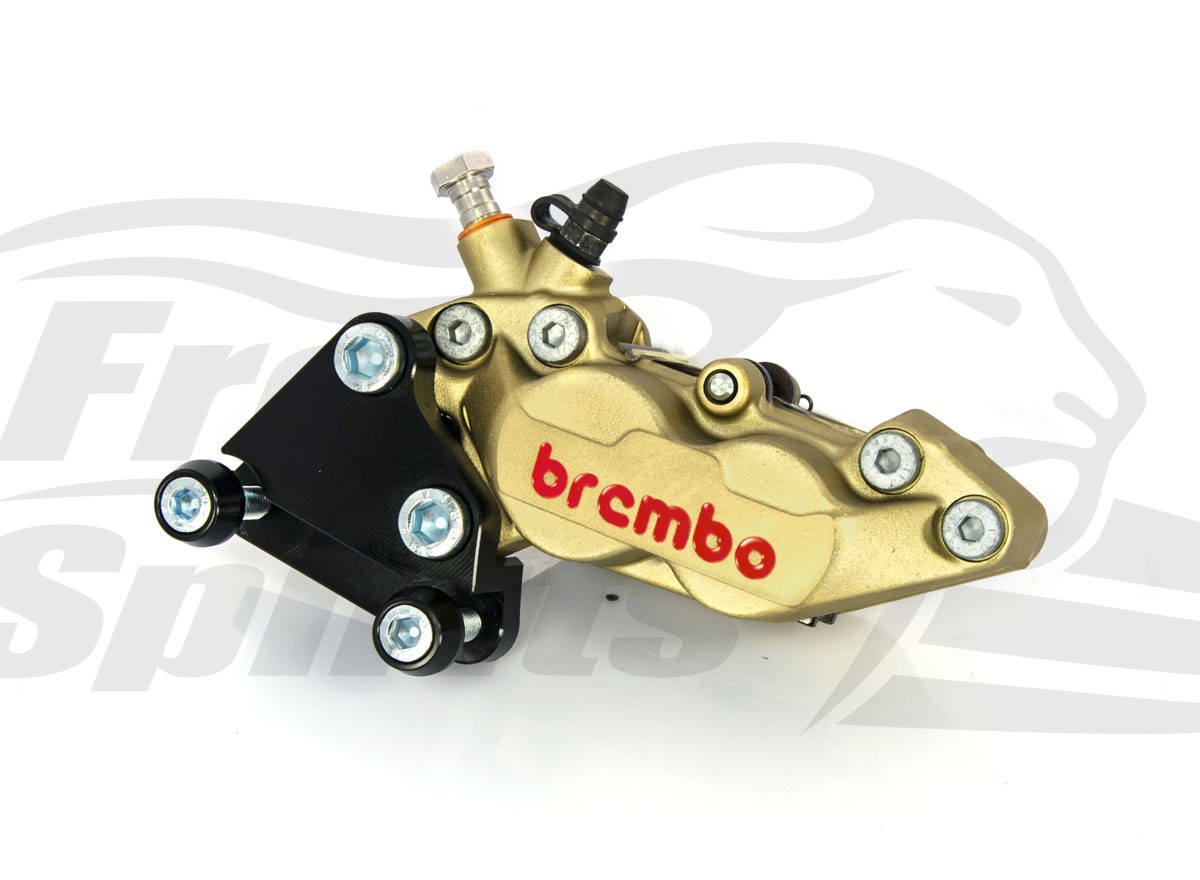 Free Spirits Front 4 Piston Brembo Caliper In Gold For Harley Davidson  2014-2015 XG Street Motorcycles (203501)