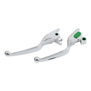 Doss Custom Wide Blade Brake & Clutch Levers In Chrome For 08-13 All Touring & 2014-2016 FLHR/C Motorcycles (ARM255319)