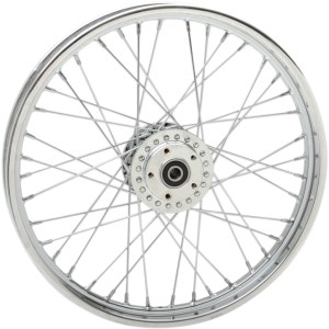 Drag Specialties Replacement Laced 40 Spoked Front Wheel 21x2.15 Inches For 00-03 FXD/B/C/L, 00-04XL (Single/Dual Disc) (0203-0532)