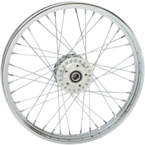 Drag Specialities Replacement Laced 40 Spoked Front Wheel 21x2.15 Inches For 04-05 FXD/B/C/L (Single/Dual Disc) Part Number (0203-0533)
