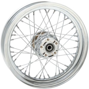 Drag Specialties Replacement Laced 40 Spoked Rear Wheel 16x3 Inches For 00-06 FXST/FLST, 00-05 FXD/FXDWG, 00-04 XL Part Number (0204-0423)
