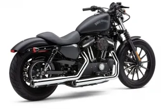 Cobra 3 Inch Slip-On Mufflers With Race Pro Tips In Chrome For Harley Davidson 2014-2022 Sportster Motorcycles (6081)
