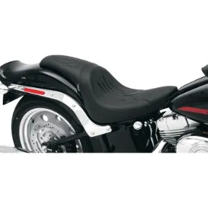 Drag Specialties Predator Seat (Flame Stitch) For 06-10 FXST, 07-17 FLSTF, 08-11 FLSTSB Models (0802-0393)
