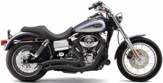 Cobra Speedster Swept Exhaust With Powerport In Black For Harley Davidson 2006-2011 Dyna Models (6227B)