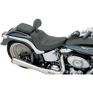 Drag Specialties Solo Seat (Smooth) With Optional Backrest For 06-10 FXST, 07-17 FLSTF, 08-11 FLSTSB Models (0802-0626)
