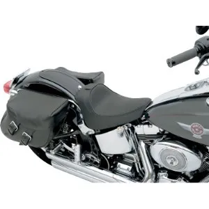 Drag Specialties Solo Seat (Smooth) With Optional Backrest For 00-05 FXST, 00-06 FLST Models (0802-0632)