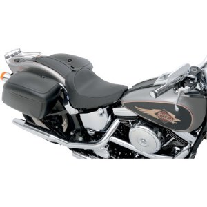 Drag Specialties Solo Seat (Smooth) With Optional Backrest And Pillion For 84-99 FXST, FLST (0802-0618)