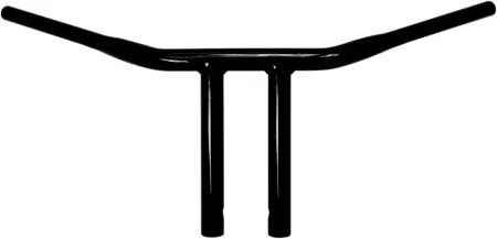 Drag Specialties 10 Inch T-Bar (Straight risers) 32mm (1-1/4 inch) Buffalo Bars in Black Finish (0601-2263)