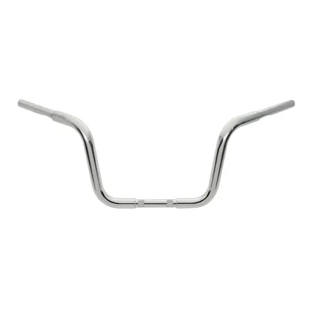 Wild 1 Ape Hanger Bars With 25.5cm (10 Inch) Rise In Chrome Finish For 1982-2020 Harley Davidson Models (excl. 88-11 Springers) (WO515)